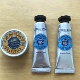 ロクシタン(L'OCCITANE)のロクシタン ハンドクリーム 10ml×2本 とシアバター 8ml セット(ハンドクリーム)