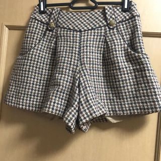 アプワイザーリッシェ(Apuweiser-riche)のアプワイザー♡千鳥柄ショートパンツ(ショートパンツ)