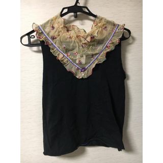 アナスイ(ANNA SUI)のANNA SUI ノースリーブ トップス(カットソー(半袖/袖なし))