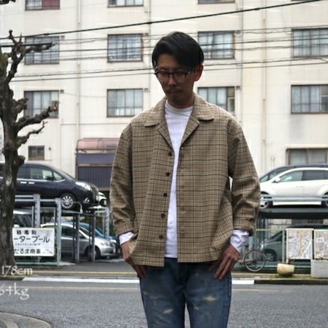 18ss AURALEE SILK SUMMER TWEED BLOUSONMADEINJAPAN状態