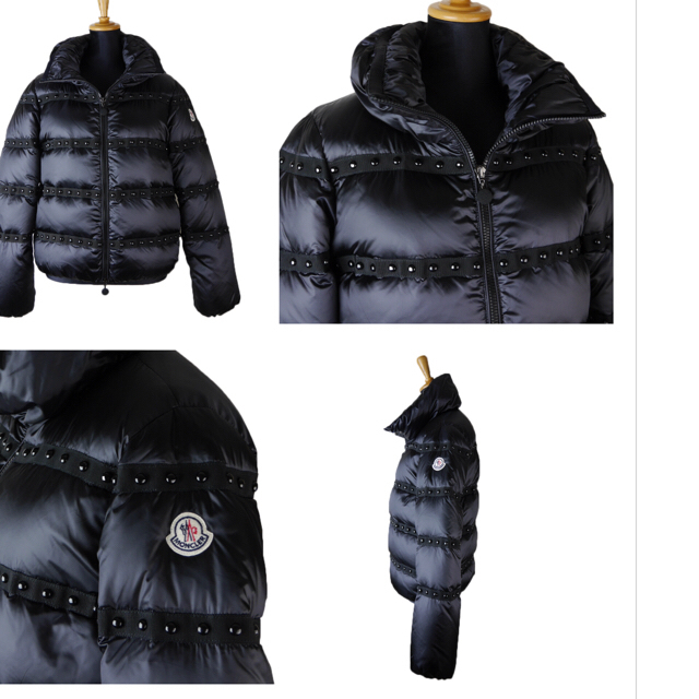 MONCLER(モンクレール)のモンクレール レディースダウン ブラック ビジュー レディースのジャケット/アウター(ダウンジャケット)の商品写真