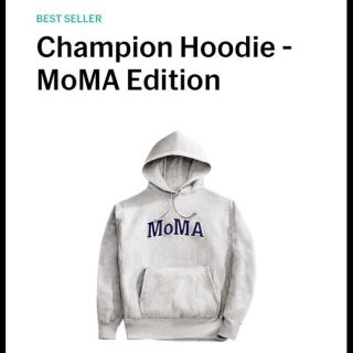 モマ(MOMA)のMoMA EDITION CHAPION HOODIE SMALL(パーカー)