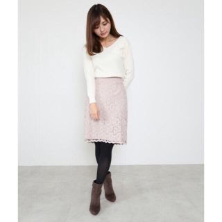 プロポーションボディドレッシング(PROPORTION BODY DRESSING)の(PROPORTION BODY DRESSING) レースタイトスカート(ひざ丈スカート)