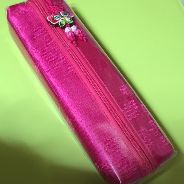 韓国 伝統的な可愛いペンケース ピンク の通販 By コンマゲネ王国 ラクマ