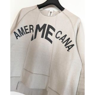 アメリカーナ(AMERICANA)の☆AMERICANAアメリカーナ☆バックファスナー ロゴ入りスウェット♪(トレーナー/スウェット)