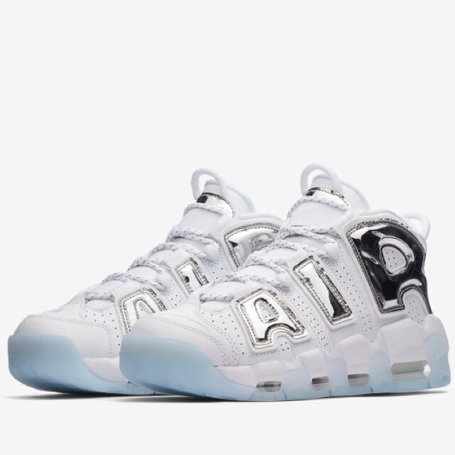 込 NIKE WMNS AIR MORE UPTEMPO CHROME 1