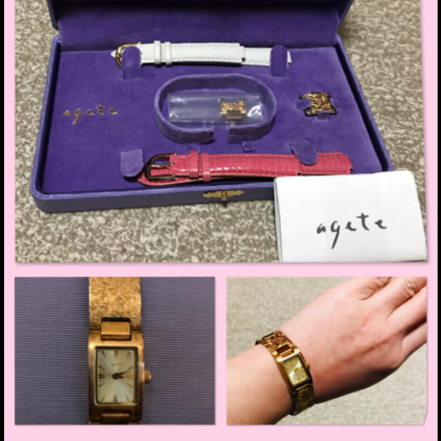 みっちゃん様専用 agete アガット腕時計 ゴールド（限定品） レディースのファッション小物(腕時計)の商品写真