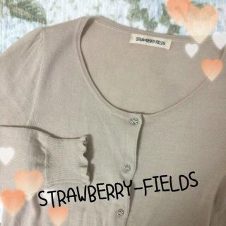 ストロベリーフィールズ(STRAWBERRY-FIELDS)のストロベリーフィールズ♥︎カーディガン(カーディガン)