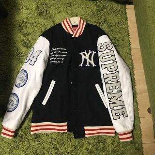 値下げ中Supreme mitchell\u0026ness varsity jacket