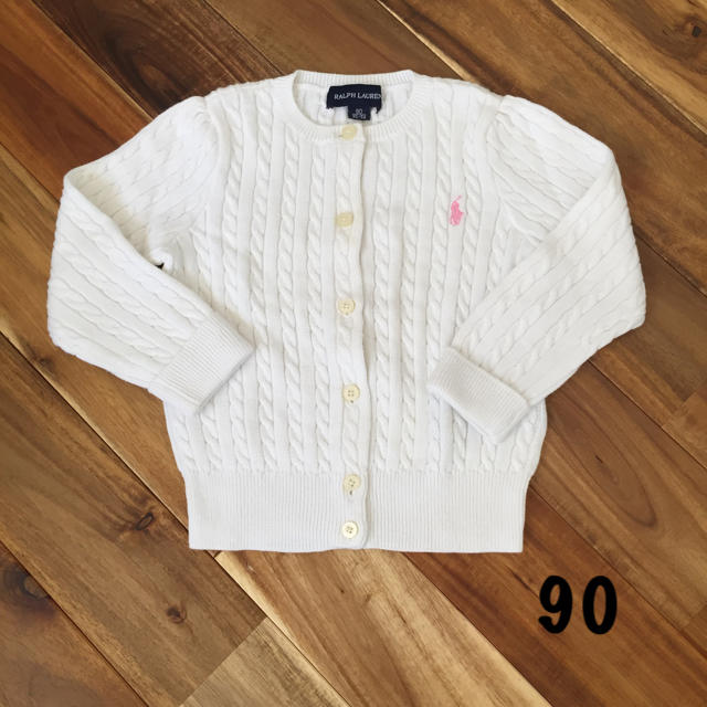 Ralph Lauren(ラルフローレン)のラルフローレン カーディガン 90 キッズ/ベビー/マタニティのキッズ服女の子用(90cm~)(カーディガン)の商品写真