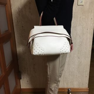 【極美品！！】トッズtod'sウェーブバッグ　Lサイズ