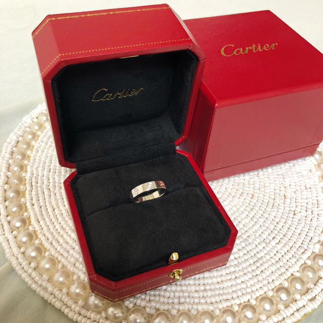 Cartier カルティエ ミニラブリング 1Pダイヤ 49 新品仕上げ - リング