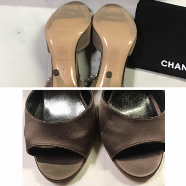CHANEL(シャネル)の美品  CHANEL  パール  パンプス  サンダル  靴 レディースの靴/シューズ(ハイヒール/パンプス)の商品写真
