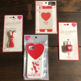 アイフォーン(iPhone)の値下げ中‼︎ ♡DAISO♡ GIRLS' TREND研究所 ４点セット(iPhoneケース)