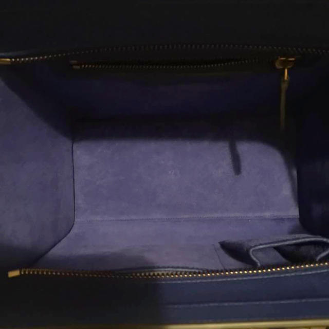 celine - 美品♡レア セリーヌ ラゲージ マイクロ ドラムドカーフ 紺