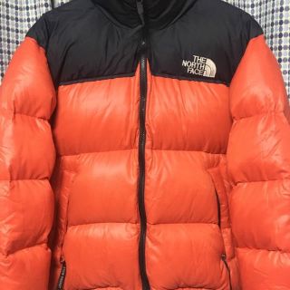 ザノースフェイス(THE NORTH FACE)の希少 THE  NORTH FACE ヌプシ マンゴー オレンジ 90s(ダウンジャケット)