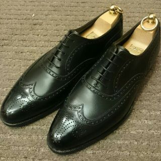 クロケットアンドジョーンズ(Crockett&Jones)のシューツリー付き クロケット&ジョーンズ ハンドグレード71/2 D 新品未使用(ドレス/ビジネス)