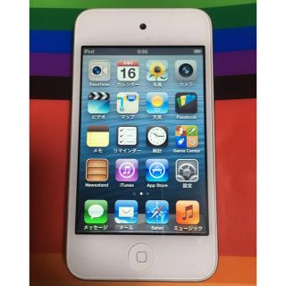 アイポッドタッチ(iPod touch)のiPod touch 8GB ホワイト  再々下げ！(ポータブルプレーヤー)