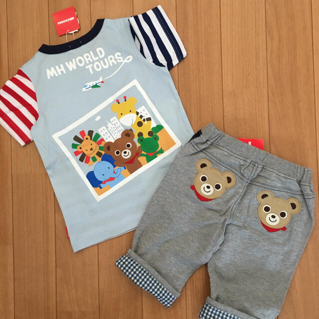 mikihouse(ミキハウス)のミキハウス110 コーデセット キッズ/ベビー/マタニティのキッズ服女の子用(90cm~)(Tシャツ/カットソー)の商品写真