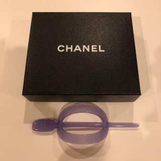 シャネル(CHANEL)のCHANEL パープルバレッタ(バレッタ/ヘアクリップ)