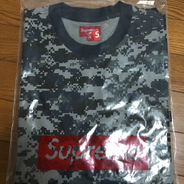 supreme s/s pocket tee navy digi camo | フリマアプリ ラクマ