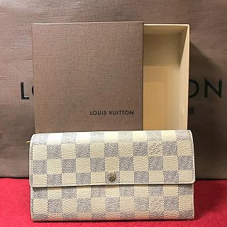 ルイヴィトン(LOUIS VUITTON)の美品 ルイヴィトン  ダミエ・アズール 長財布(長財布)