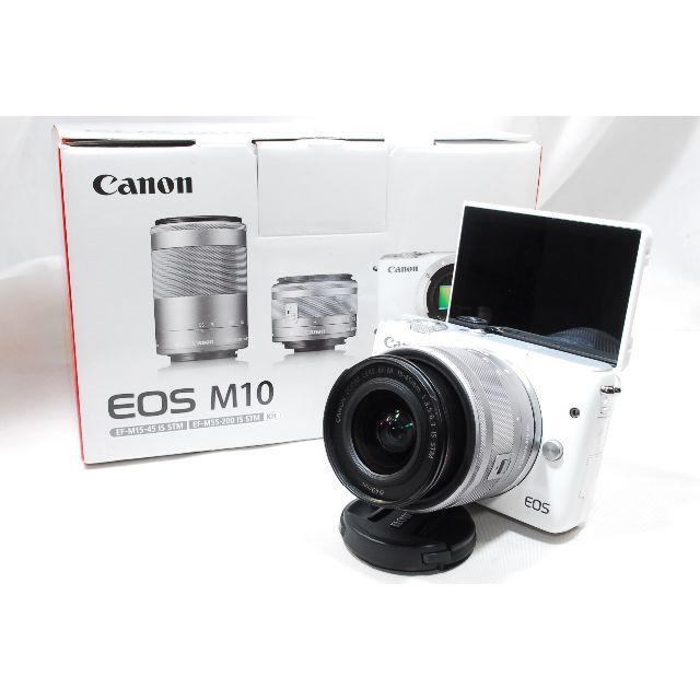 ♡新品未使用品♡Canon キャノン 新品EOS M10レンズキットホワイト