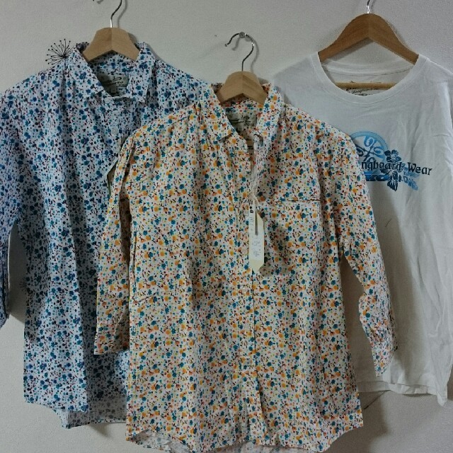 PIKO(ピコ)の86,(S6)PIKO(ピコ) 長袖シャツ×2＋Tシャツ メンズのトップス(Tシャツ/カットソー(七分/長袖))の商品写真