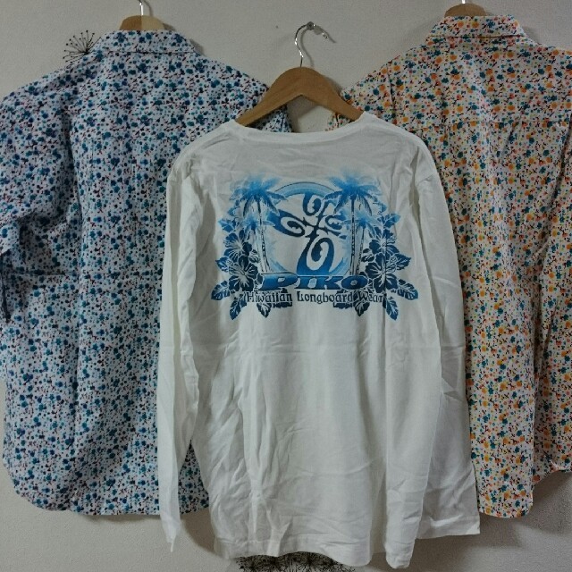 PIKO(ピコ)の86,(S6)PIKO(ピコ) 長袖シャツ×2＋Tシャツ メンズのトップス(Tシャツ/カットソー(七分/長袖))の商品写真