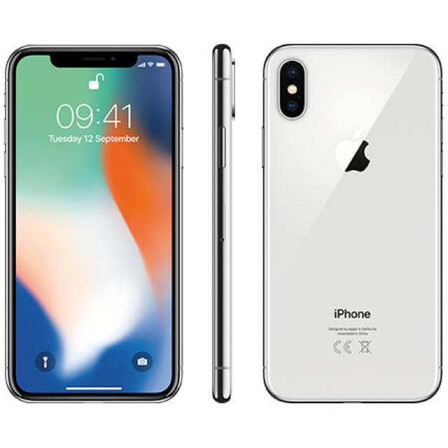 大特価 iPhone 美品！ i phone x 64GB シルバー simフリー スマートフォン本体