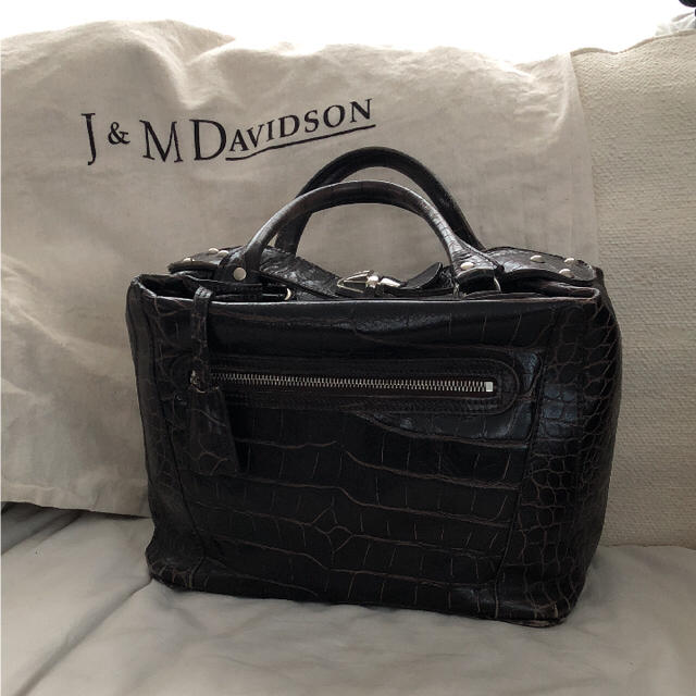 お値下げ!J&M DAVIDSON 型押しバッグ - ハンドバッグ