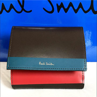 ポールスミス(Paul Smith)のポールスミス ダブルペイントストライプ 二つ折財布(折り財布)