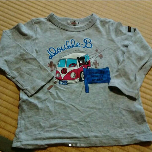 DOUBLE.B(ダブルビー)のDOUBLE.B　ダブルビー　ミキハウス　長袖Tシャツ　100㎝ 値下げしました キッズ/ベビー/マタニティのキッズ服男の子用(90cm~)(その他)の商品写真