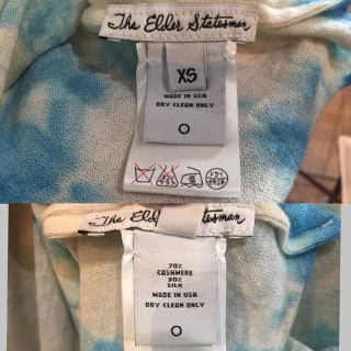 最終値下げ!The Elder Statesman カシミア×シルク タイダイ柄