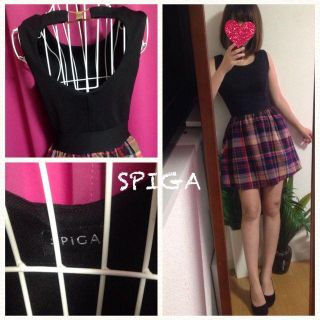 スピーガ(SPIGA)の送込✨SPIGAチェックミニワンピース(ミニワンピース)