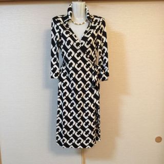 ダイアンフォンファステンバーグ(DIANE von FURSTENBERG)のダイアンフォンファステンバーグ カシュクールワンピ(ひざ丈ワンピース)