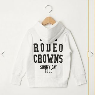 ロデオクラウンズワイドボウル(RODEO CROWNS WIDE BOWL)のS❤️Rさま キッズchampion SSCパーカーSサイズ ホワイト 親子お揃(その他)