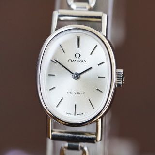 オメガ(OMEGA)の美品 オメガ デビル オーバル シルバー 手巻き レディース Omega(腕時計)