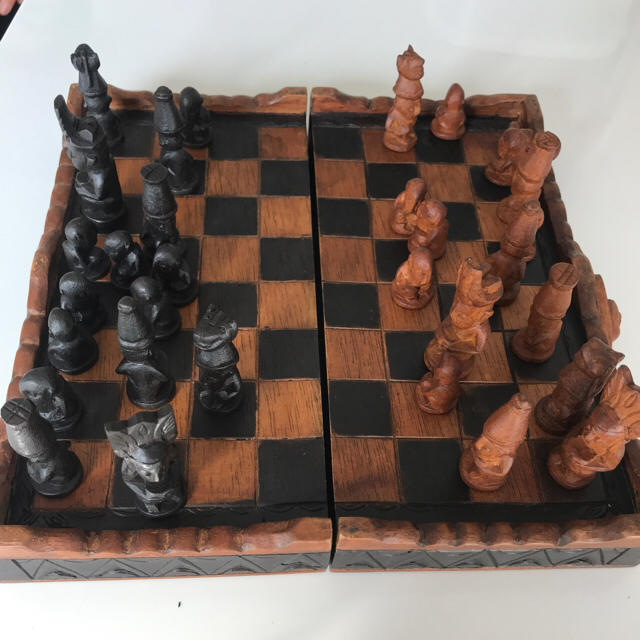 木製チェス エンタメ/ホビーのテーブルゲーム/ホビー(オセロ/チェス)の商品写真