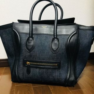celine - セリーヌ ラゲージ ミニショッパー デニムの通販 by Rina celine - セリーヌ ラゲージ ミニショッパー デニムの通販 by Rina