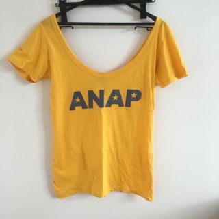 アナップ(ANAP)のアナップ Ｔシャツ ロゴ イエロー(その他)