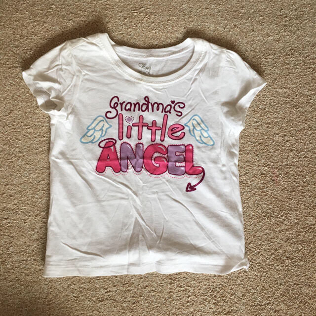 Old Navy(オールドネイビー)の1989PLACE☆Tシャツ☆ロゴプリント☆ラメプリント☆女の子 キッズ/ベビー/マタニティのベビー服(~85cm)(Ｔシャツ)の商品写真