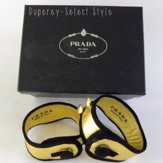 プラダ(PRADA)のレア★PRADA★プラダ直営店購入！ 羊革ブレスレット　/本革(その他)