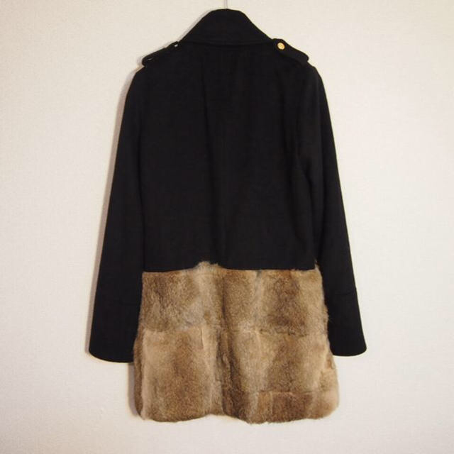MURUA(ムルーア)のMURUA ロングコート黒 レディースのジャケット/アウター(ロングコート)の商品写真