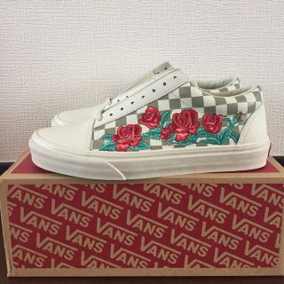 ヴァンズ(VANS)のVANSオールドスクール チェッカー薔薇(スニーカー)