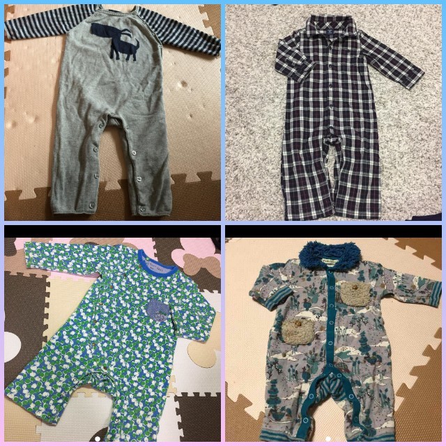 RAG MART(ラグマート)の★美品あり★0592 baby GAP ラグマート カバーオール まとめ売り キッズ/ベビー/マタニティのベビー服(~85cm)(カバーオール)の商品写真