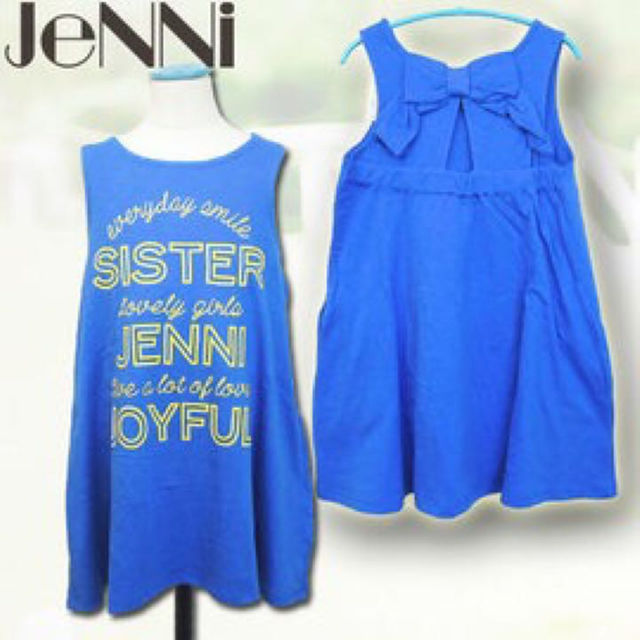 JENNI(ジェニィ)の新品 jenni  バックリボン ワンピース キッズ/ベビー/マタニティのキッズ服女の子用(90cm~)(ワンピース)の商品写真