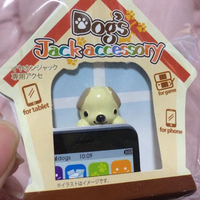 イヤホンジャック☆Dog's スマホ/家電/カメラのスマホアクセサリー(その他)の商品写真