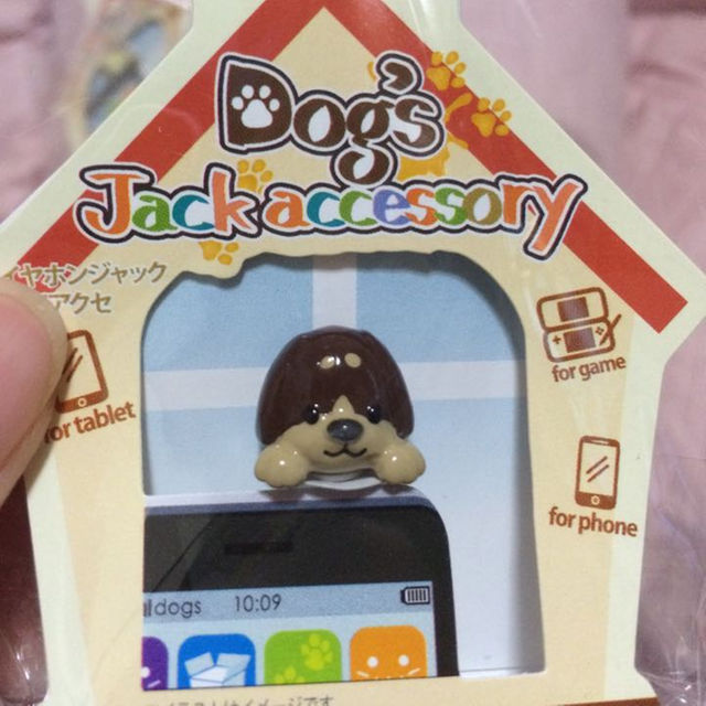 イヤホンジャック☆Dog's スマホ/家電/カメラのスマホアクセサリー(その他)の商品写真