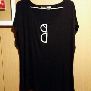 みゅー様専用！メガネ柄シンプルTシャツ☆(Tシャツ(半袖/袖なし))